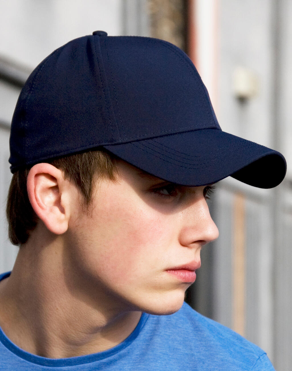  Fitted Cap Softshell in Farbe Black