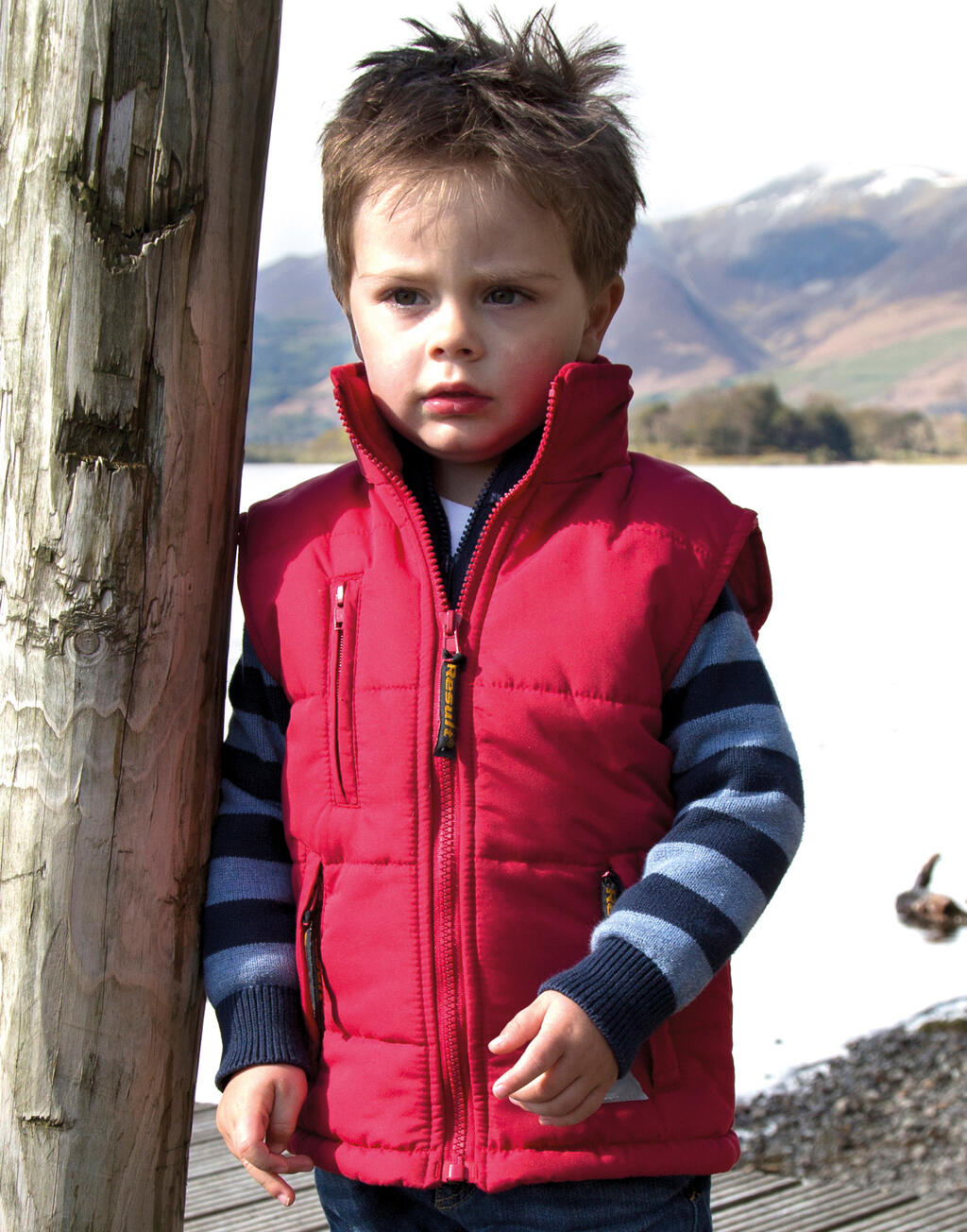  Junior Ultra Padded Bodywarmer in Farbe Navy