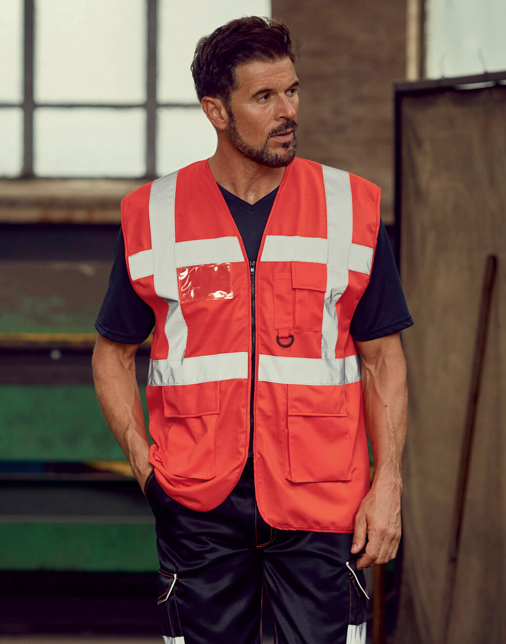  Fluo Executive Waistcoat in Farbe White