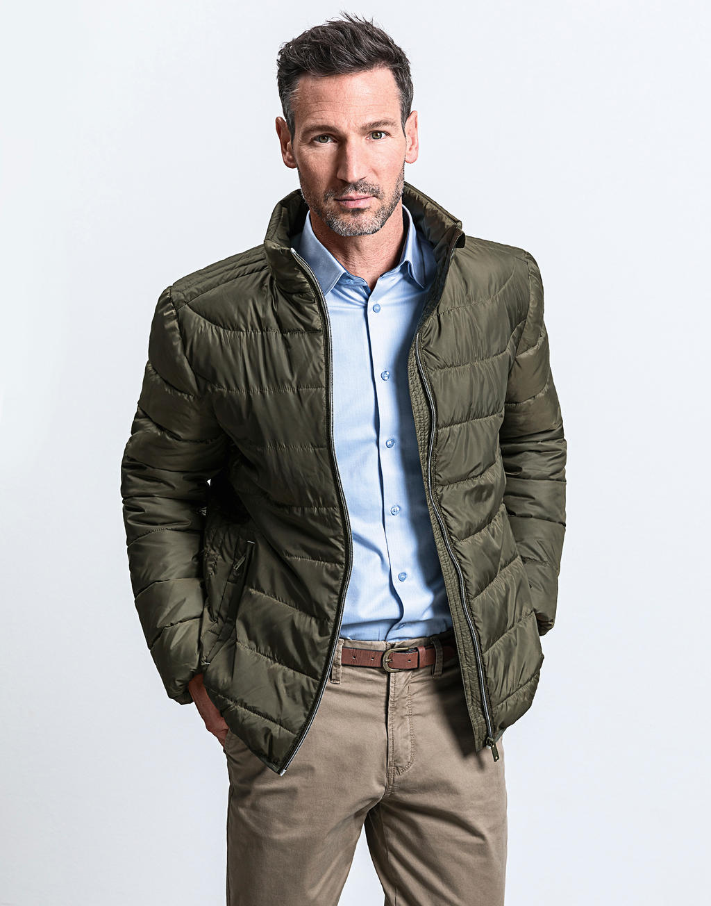  Men's Hooded Nano Jacket in Farbe Black