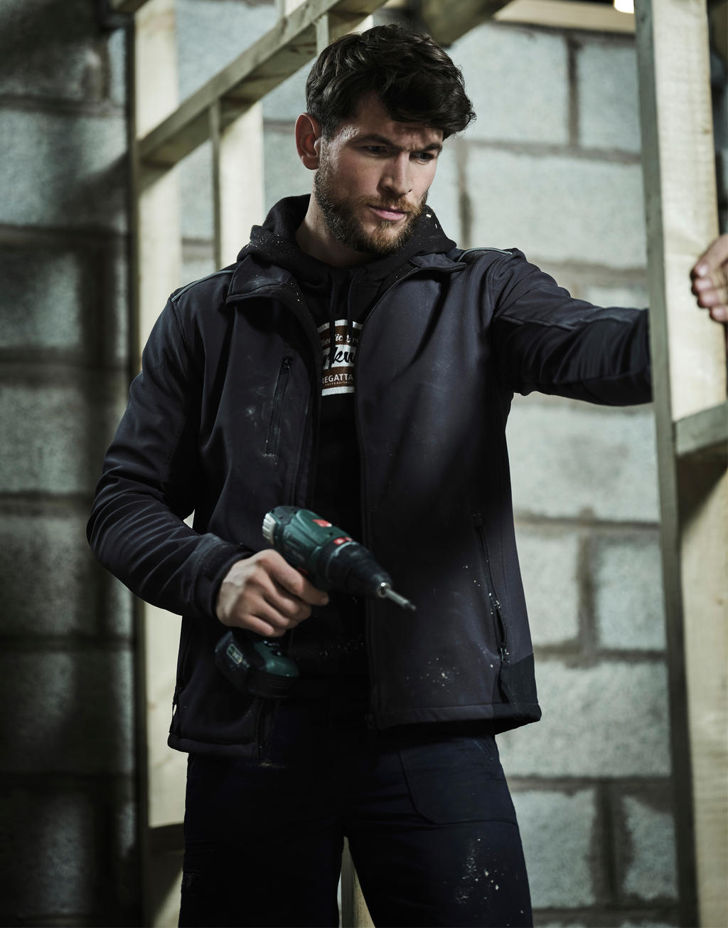  Sandstorm Workwear Softshell in Farbe Black