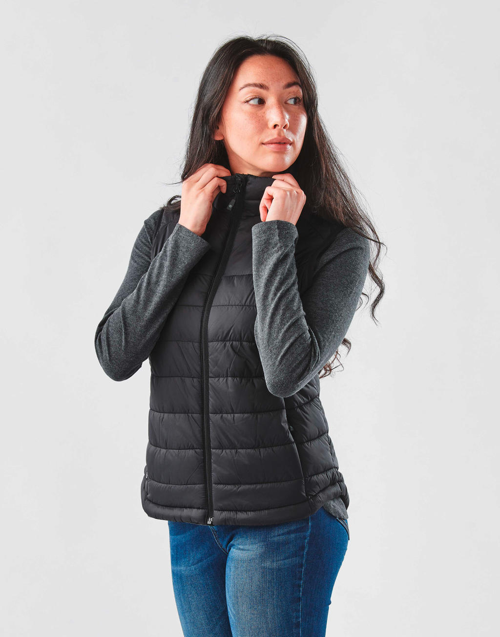  Women's Stavanger Thermal Vest in Farbe Black