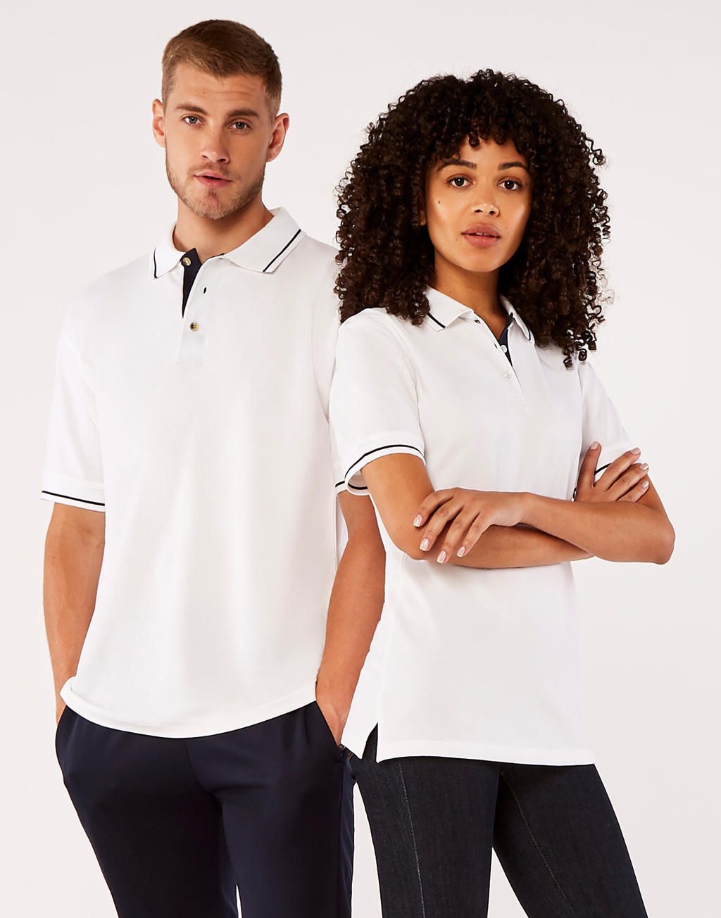  Women's St. Mellion Polo in Farbe White/Navy