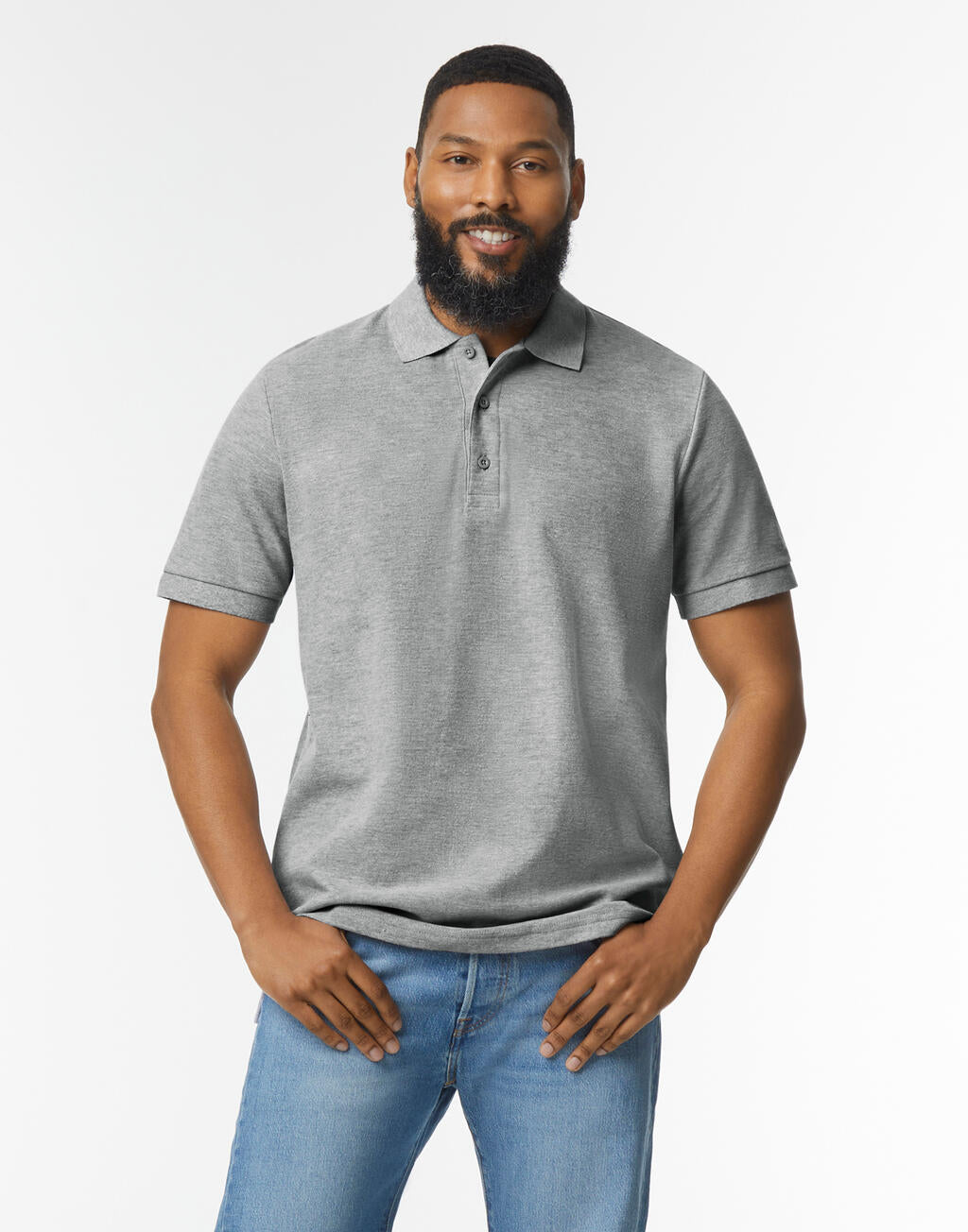 Hammer Adult Pique Polo in Farbe White