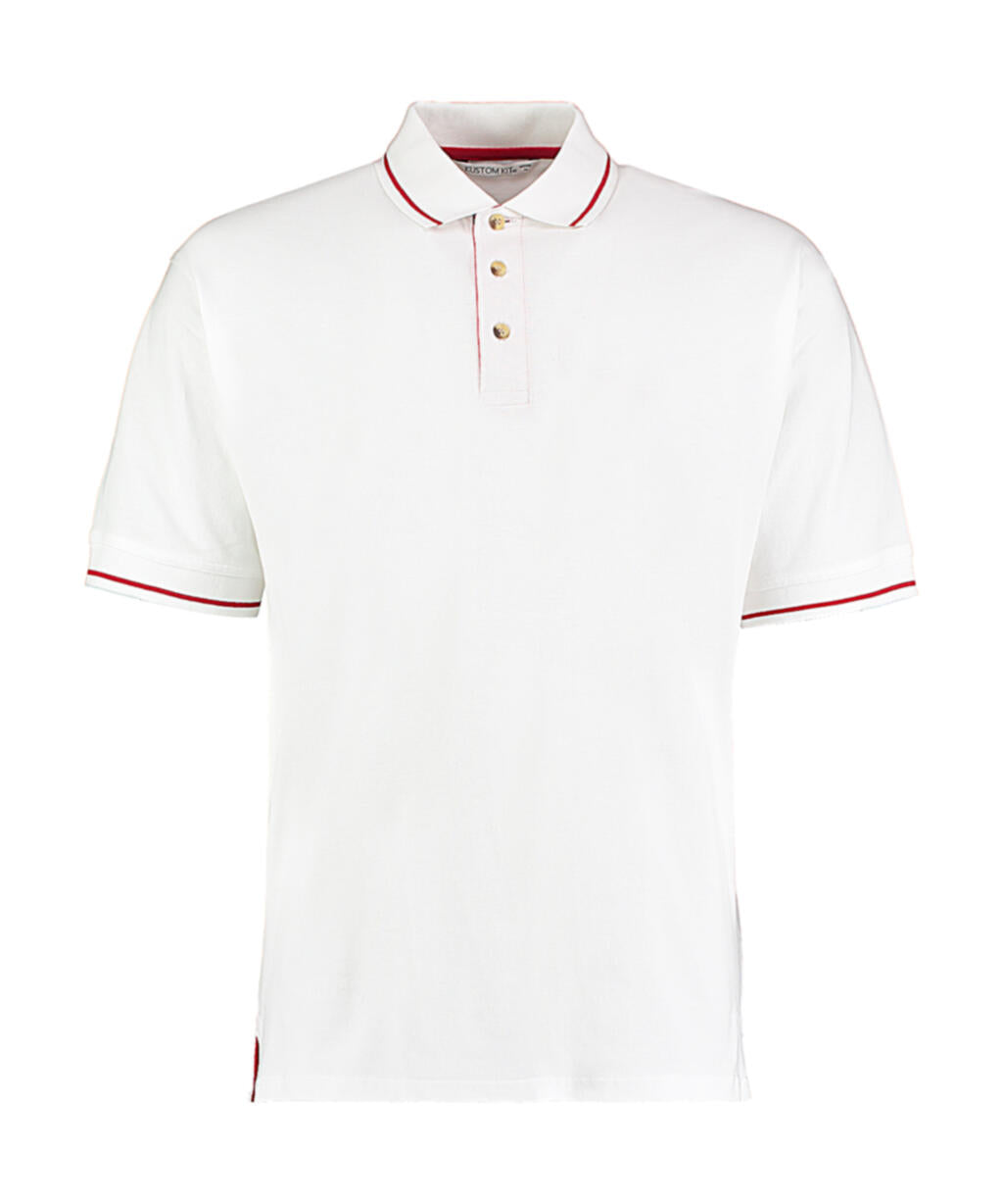  Men's Classic Fit St. Mellion Polo in Farbe White/Bright Red