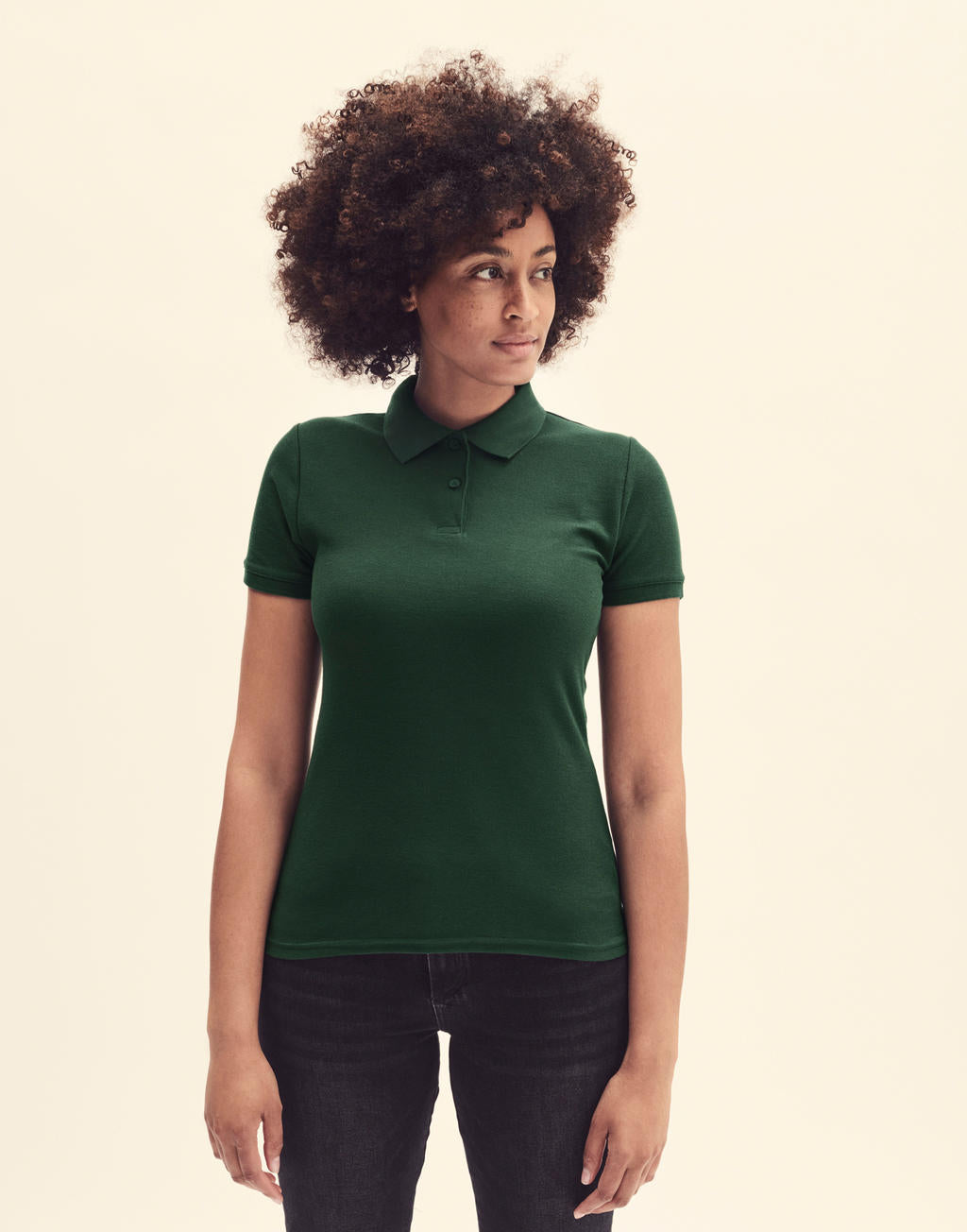  Ladies' Premium Polo in Farbe White