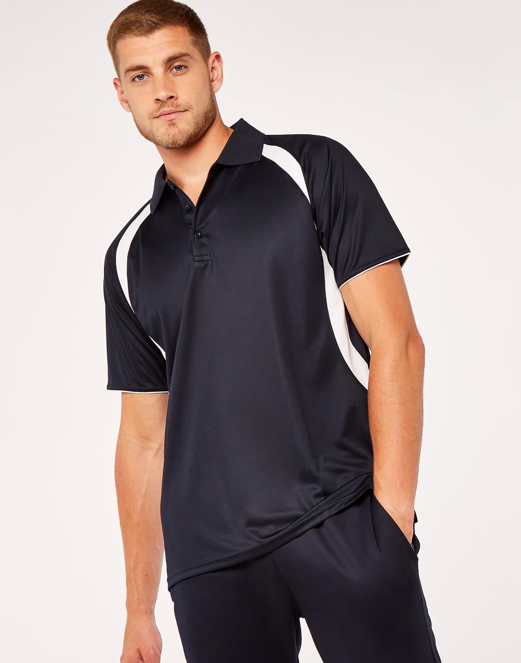  Classic Fit Cooltex® Riviera Polo Shirt in Farbe White/Navy
