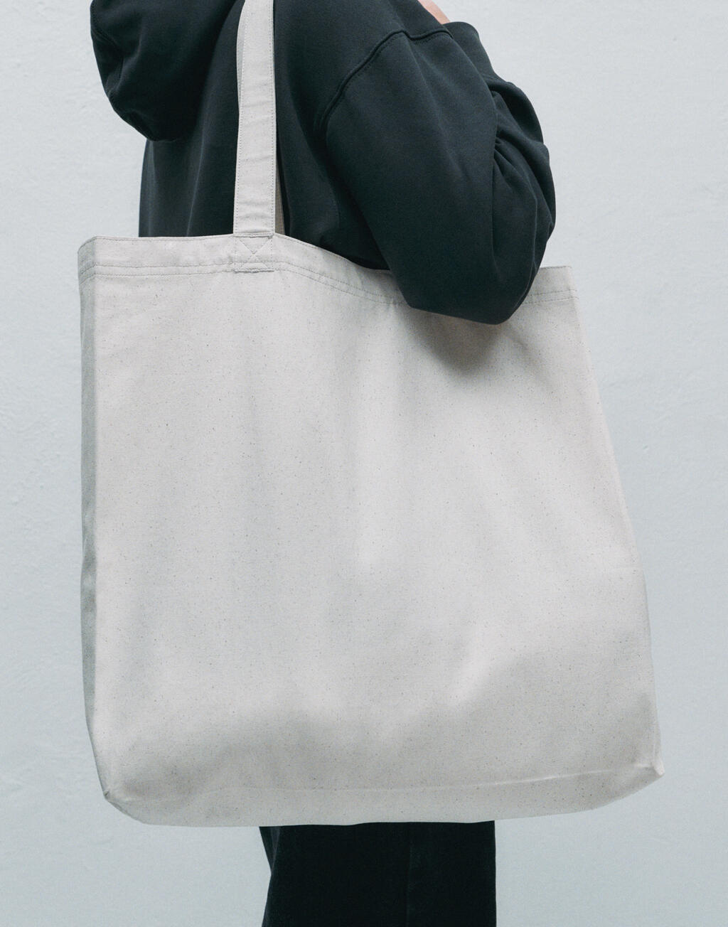 Cotton Canvas Large Tote - ShirtStore