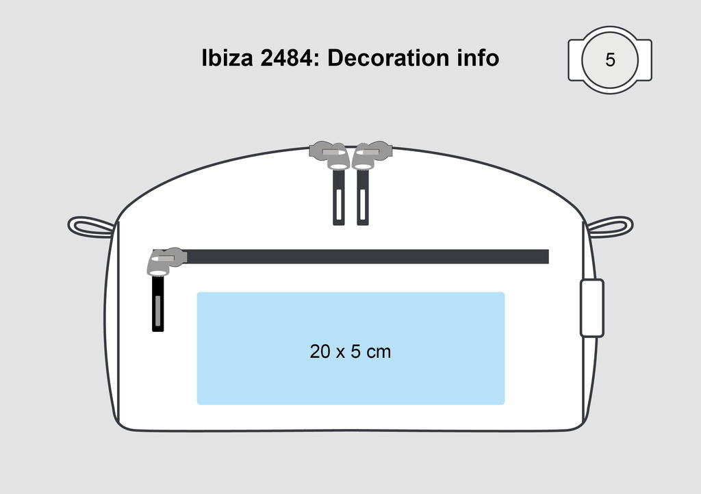  Ibiza Toiletry Bag in Farbe Black/Black