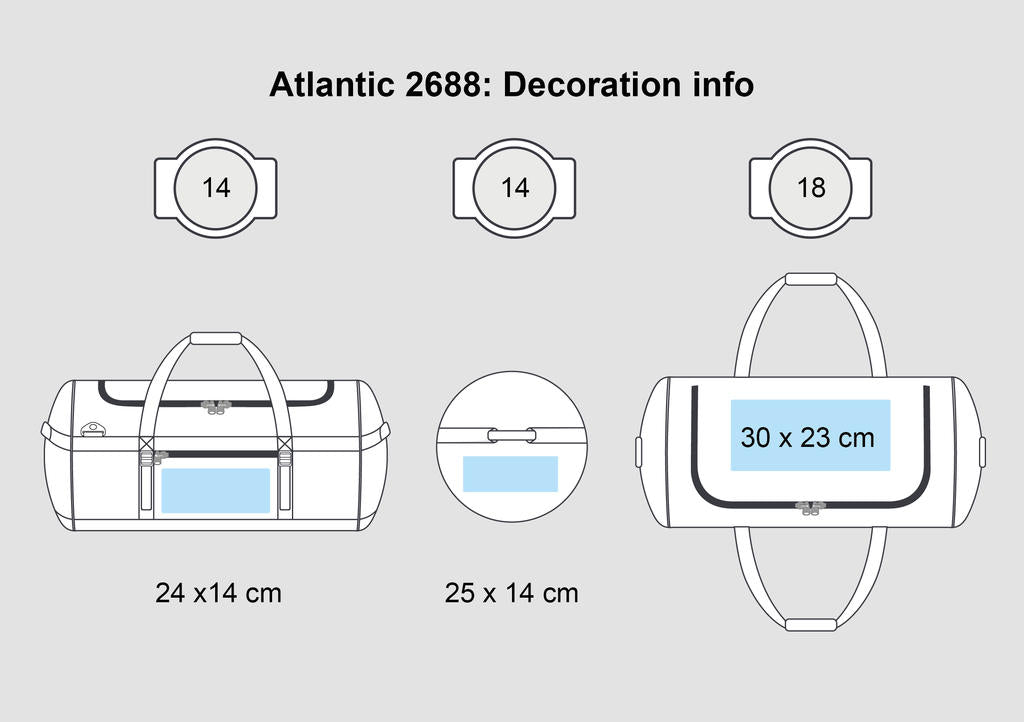  Atlantic Oversized Kitbag in Farbe Black