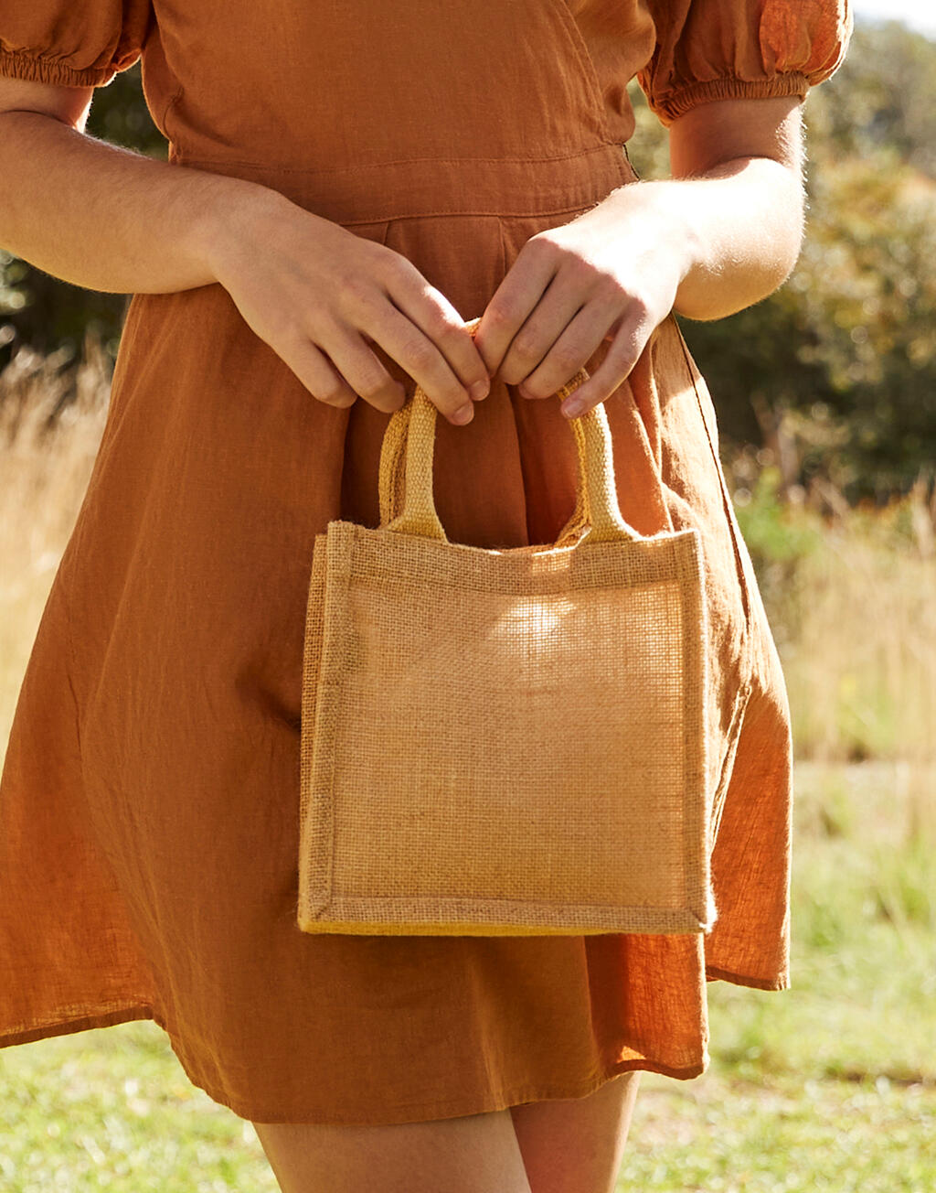  Jute Petite Gift Bag in Farbe Natural