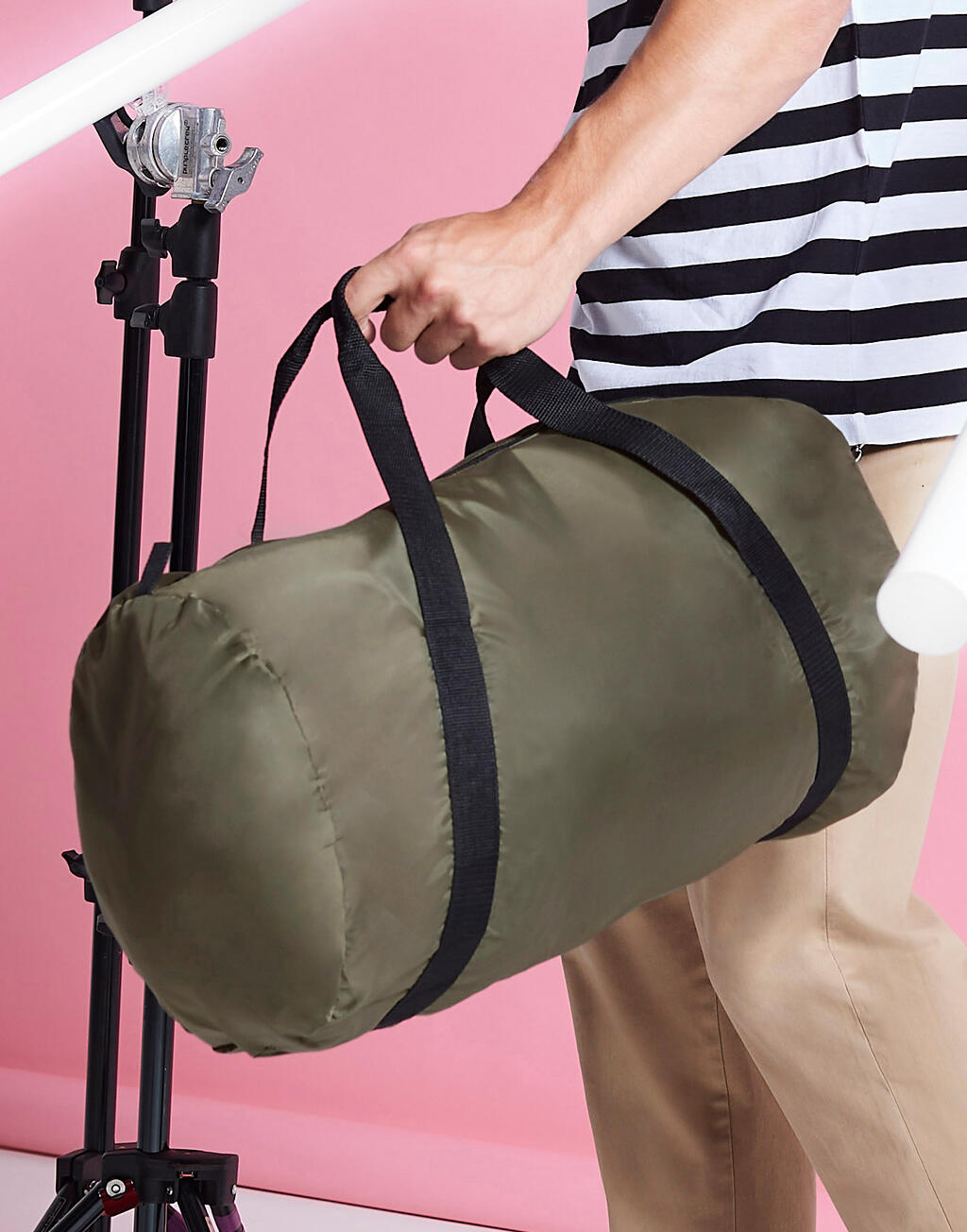  Packaway Barrel Bag in Farbe White