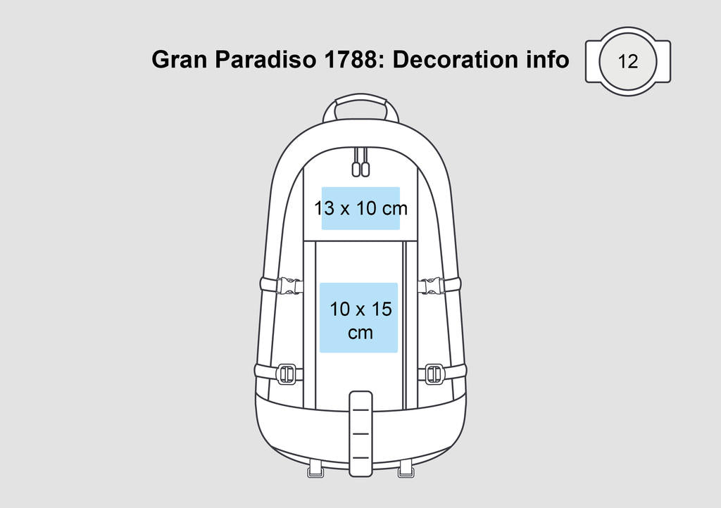  Gran Paradiso Hiker Backpack in Farbe Black