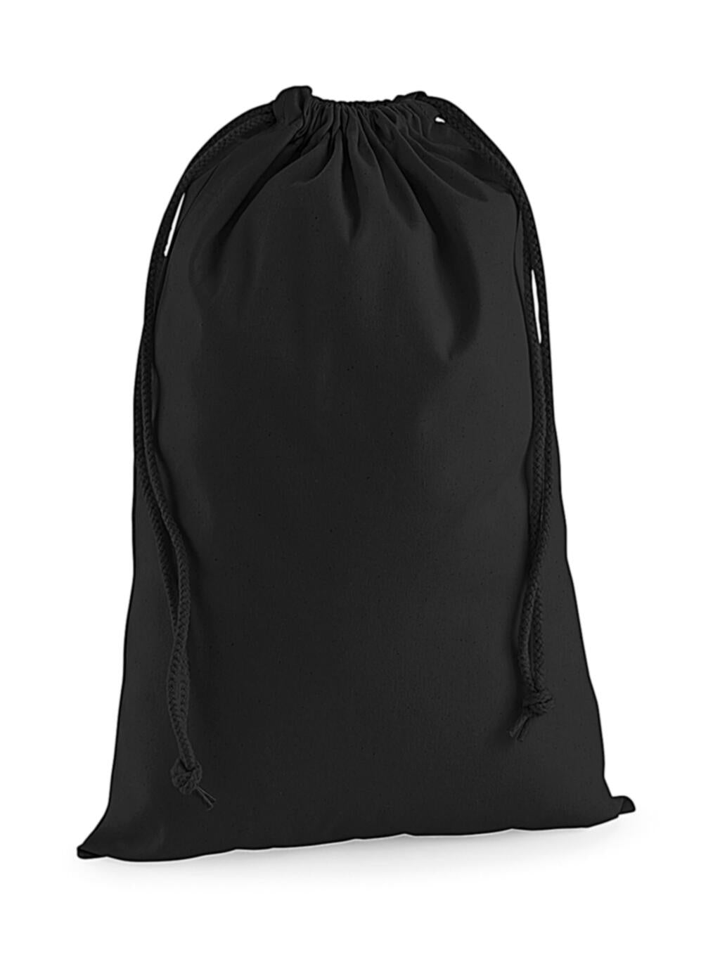 Premium Cotton Stuff Bag in Farbe Black