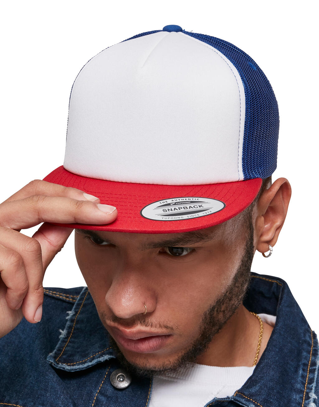 Foam Trucker with White Front in Farbe Black/White/Black