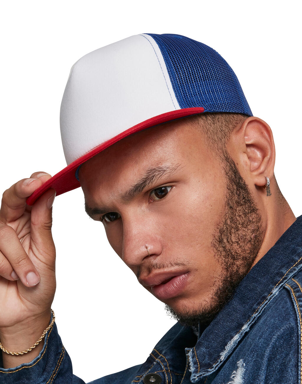 Foam Trucker with White Front in Farbe Black/White/Black