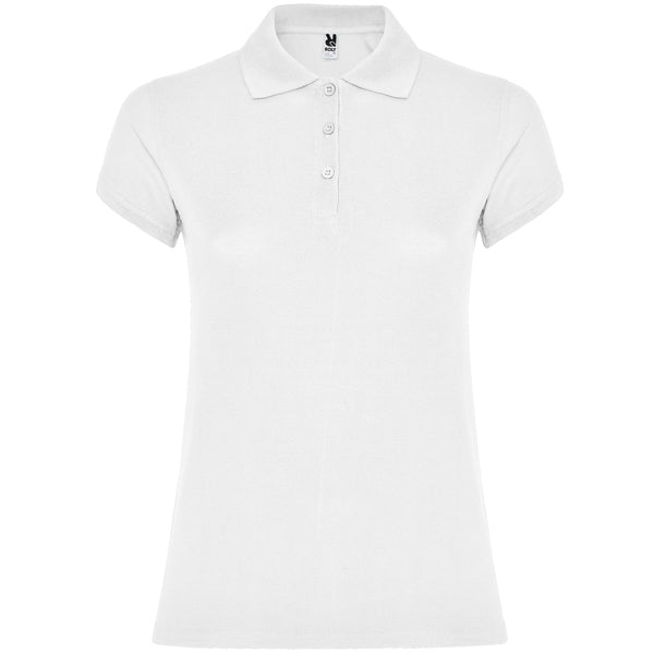 Poloshirt Star Woman  in Farbe White