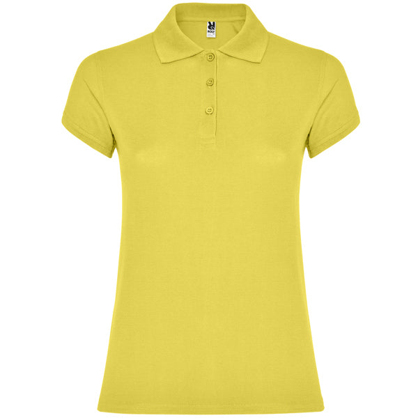 Poloshirt Star Woman Corn Yellow in Farbe Maisgelb