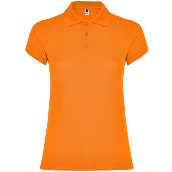 Poloshirt Star Woman  in Farbe Orange