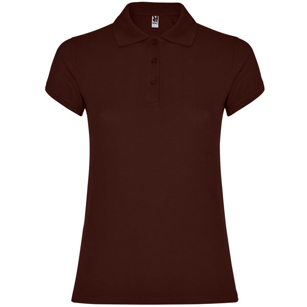 Poloshirt Star Woman  in Farbe Chocolate