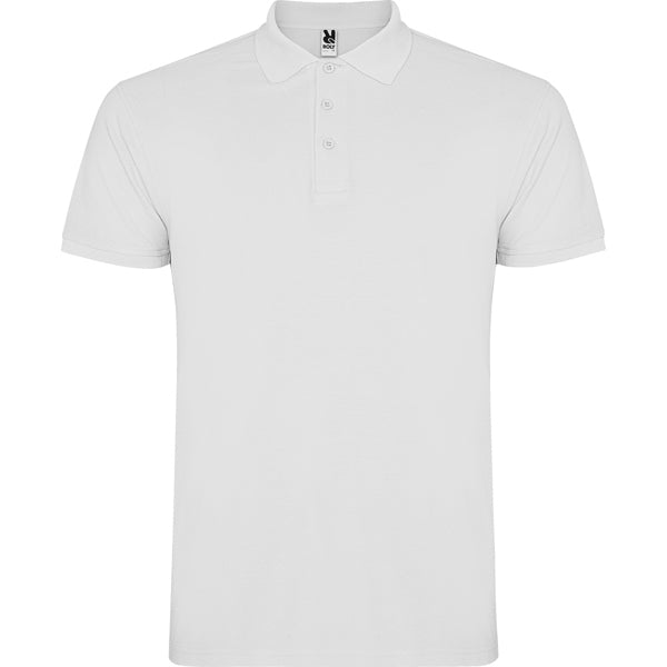 Poloshirt Star  in Farbe White