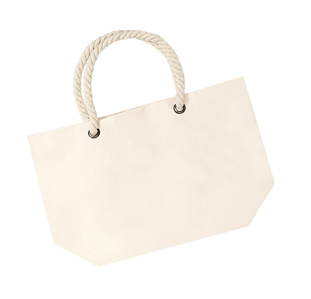  Nautical Beach Bag in Farbe Natural
