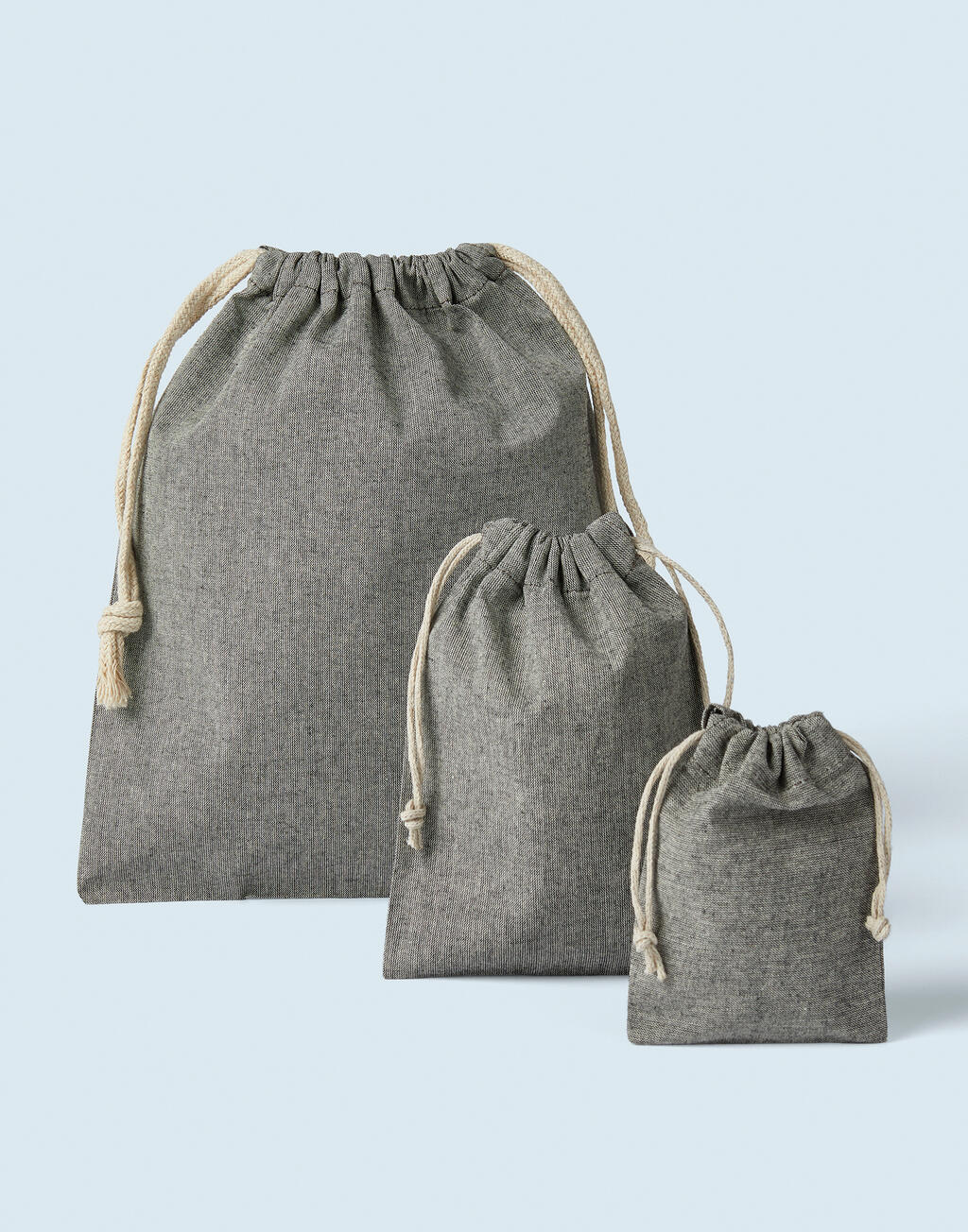 Recycled Cotton/Polyester Stuff Bag in Farbe Natural Heather