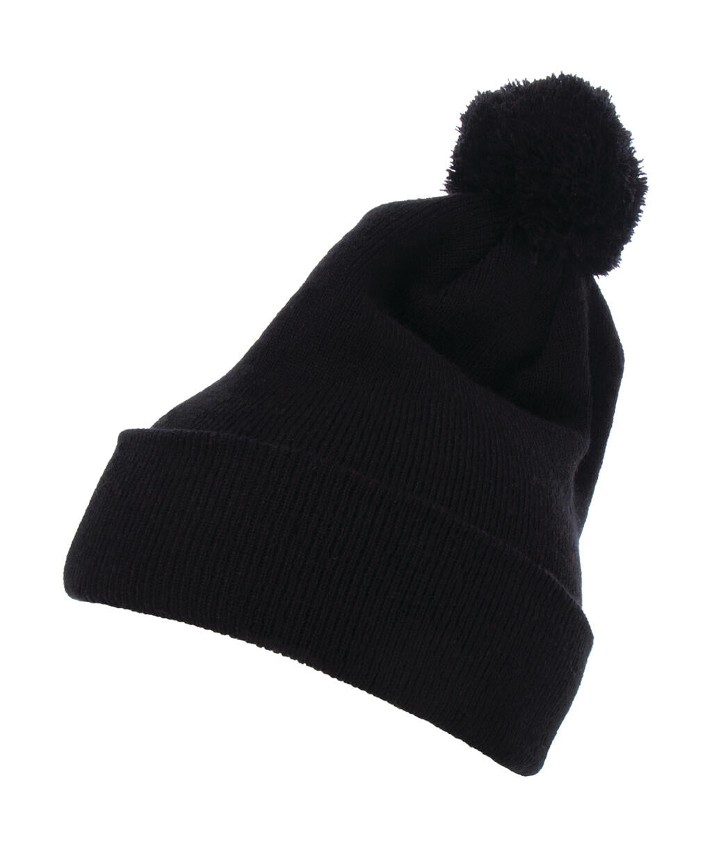 Cuffed Pom Pom Knit Beanie - ShirtStore