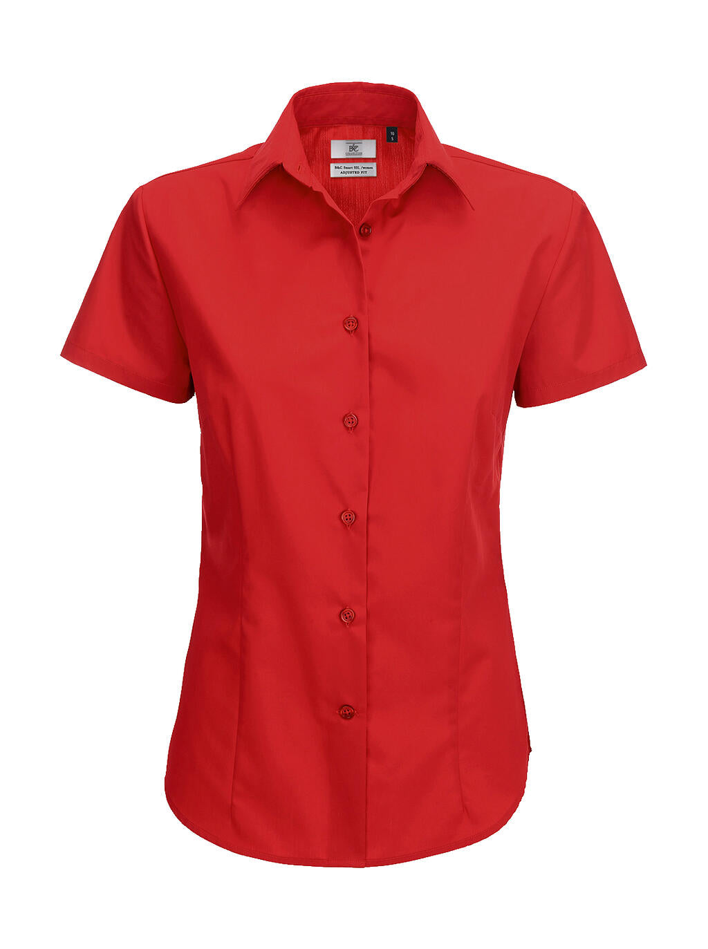  Smart SSL/women Poplin Shirt in Farbe Deep Red