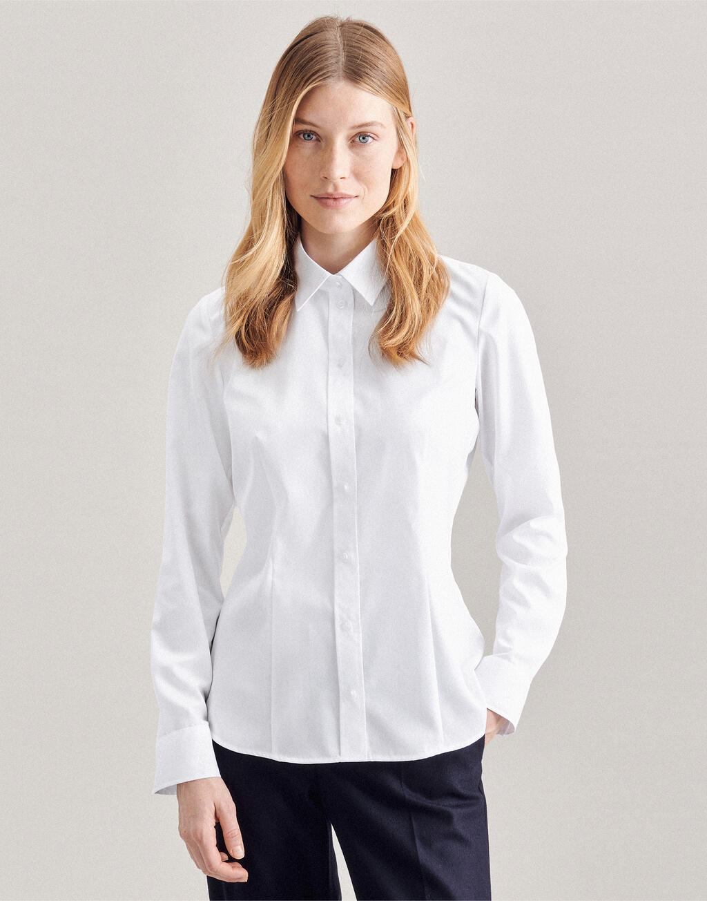  Seidensticker Regular Fit 1/1 Kent Women in Farbe White
