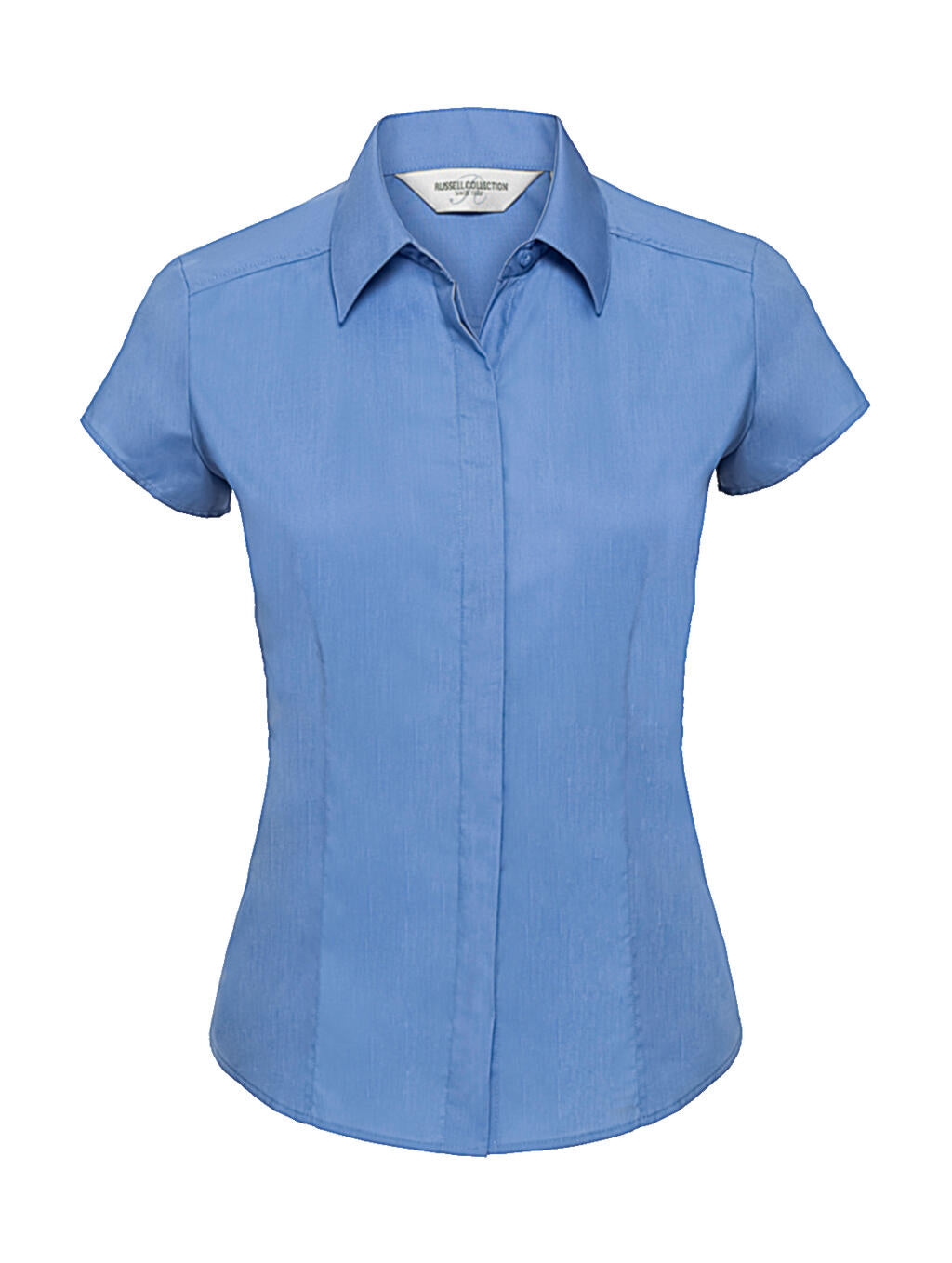  Ladies' Fitted Poplin Shirt in Farbe Corporate Blue
