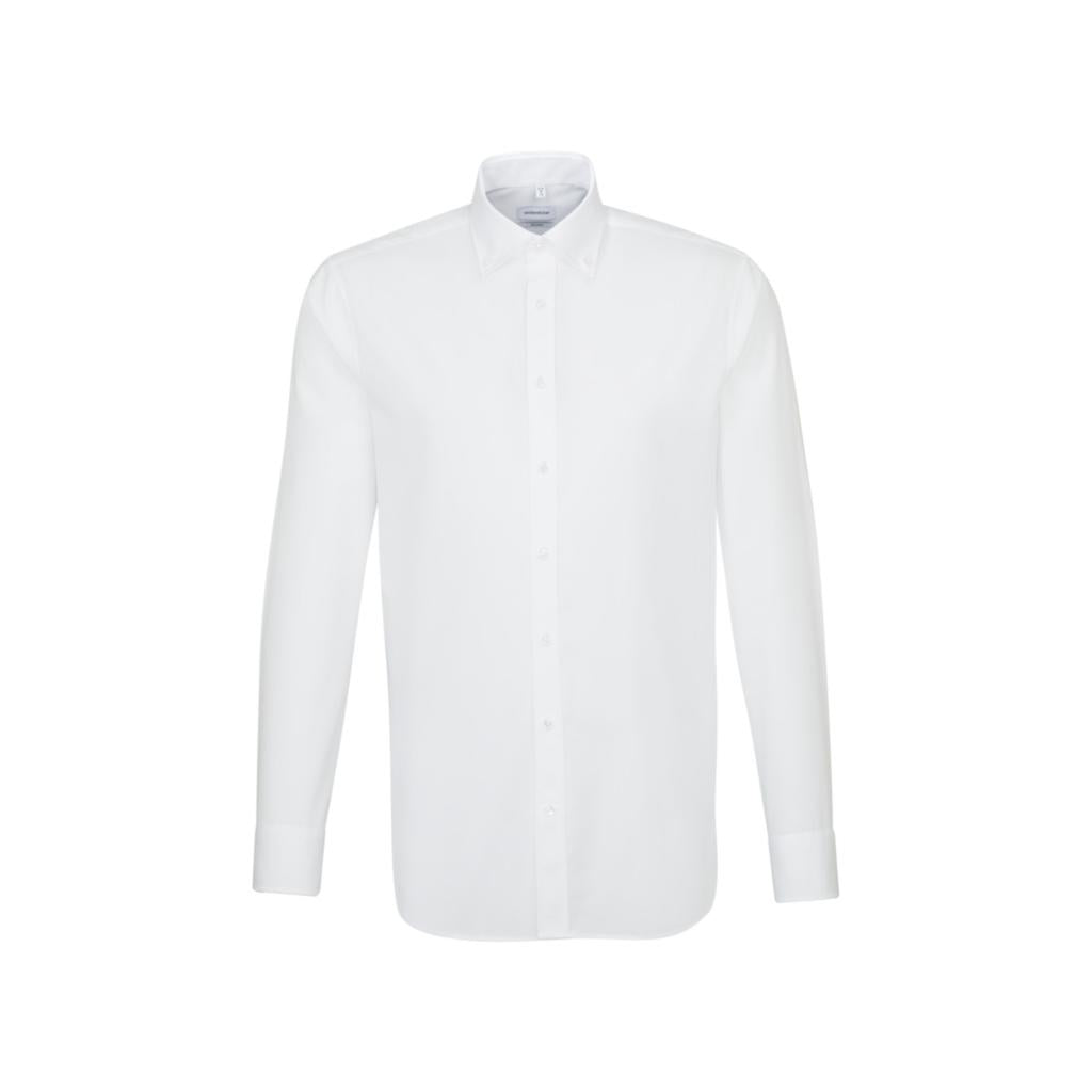  Seidensticker Shaped Fit 1/1 Business Button Down in Farbe White