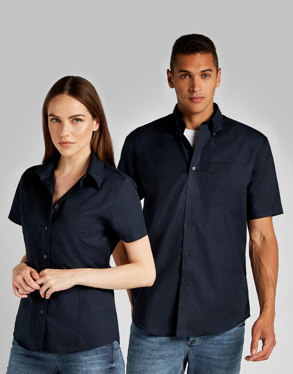  Classic Fit Workwear Oxford Shirt SSL in Farbe White