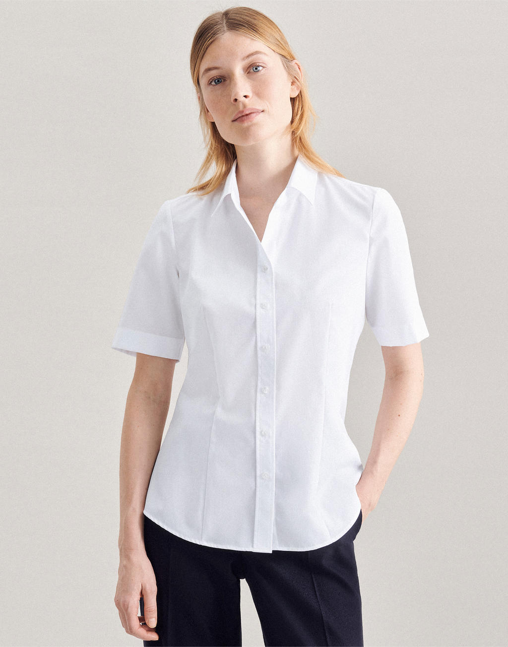  Seidensticker Regular Fit 1/2 Kent Women in Farbe White