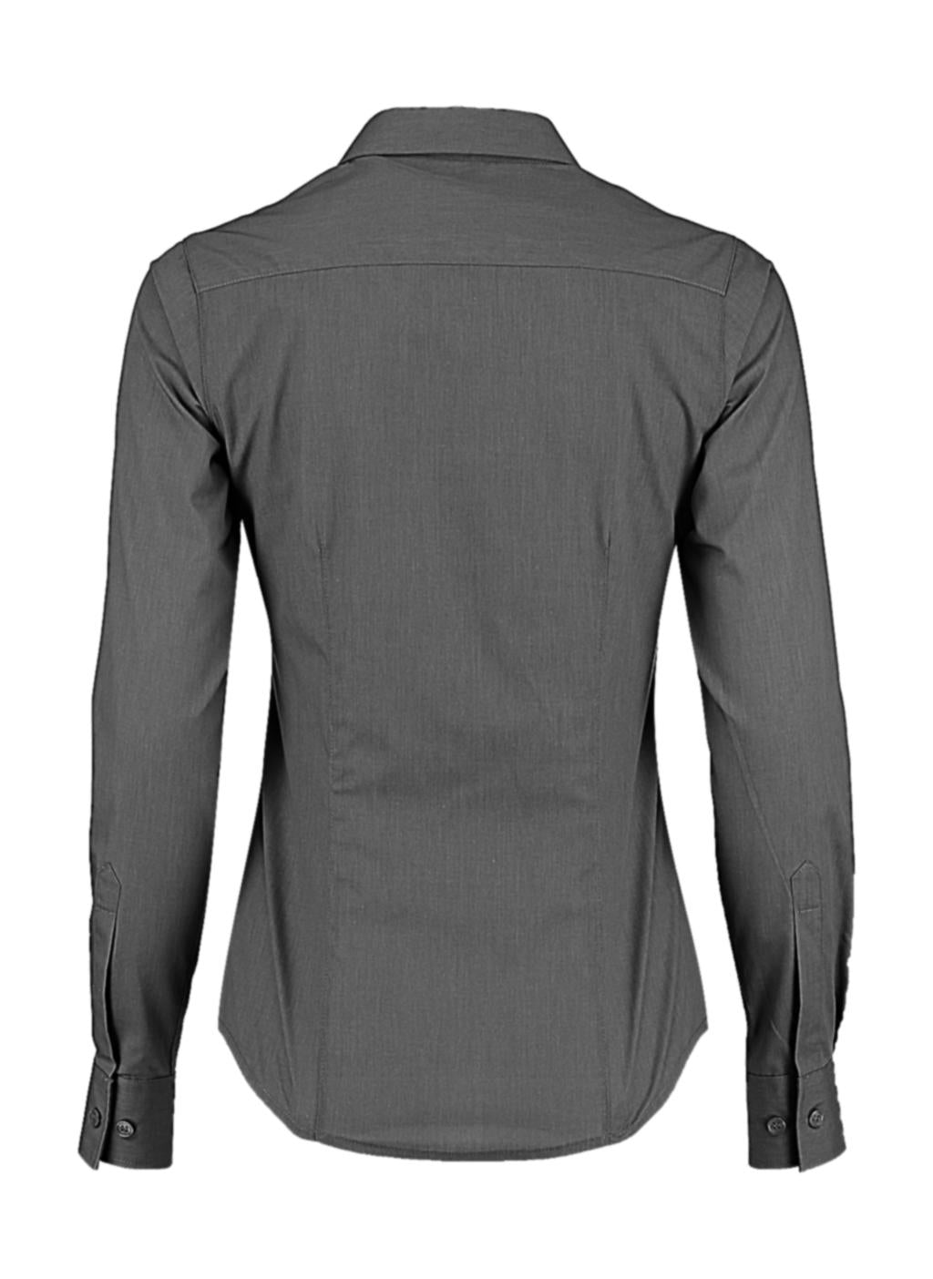  Women's Tailored Fit Poplin Shirt in Farbe White
