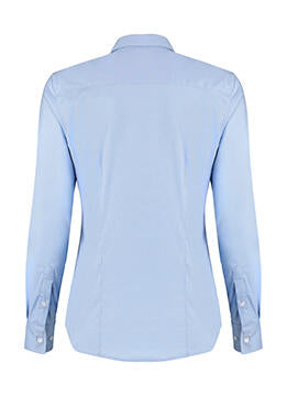  Women's Tailored Fit Stretch Oxford Shirt LS in Farbe White