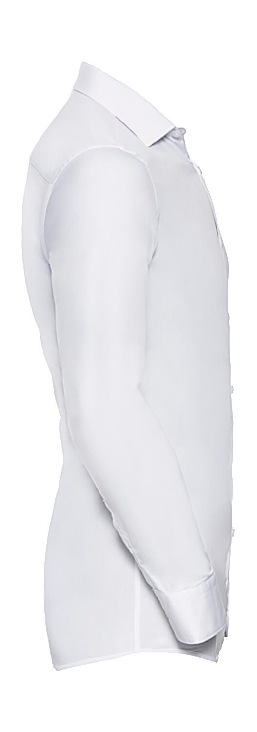  Men's LS Ultimate Stretch Shirt in Farbe White