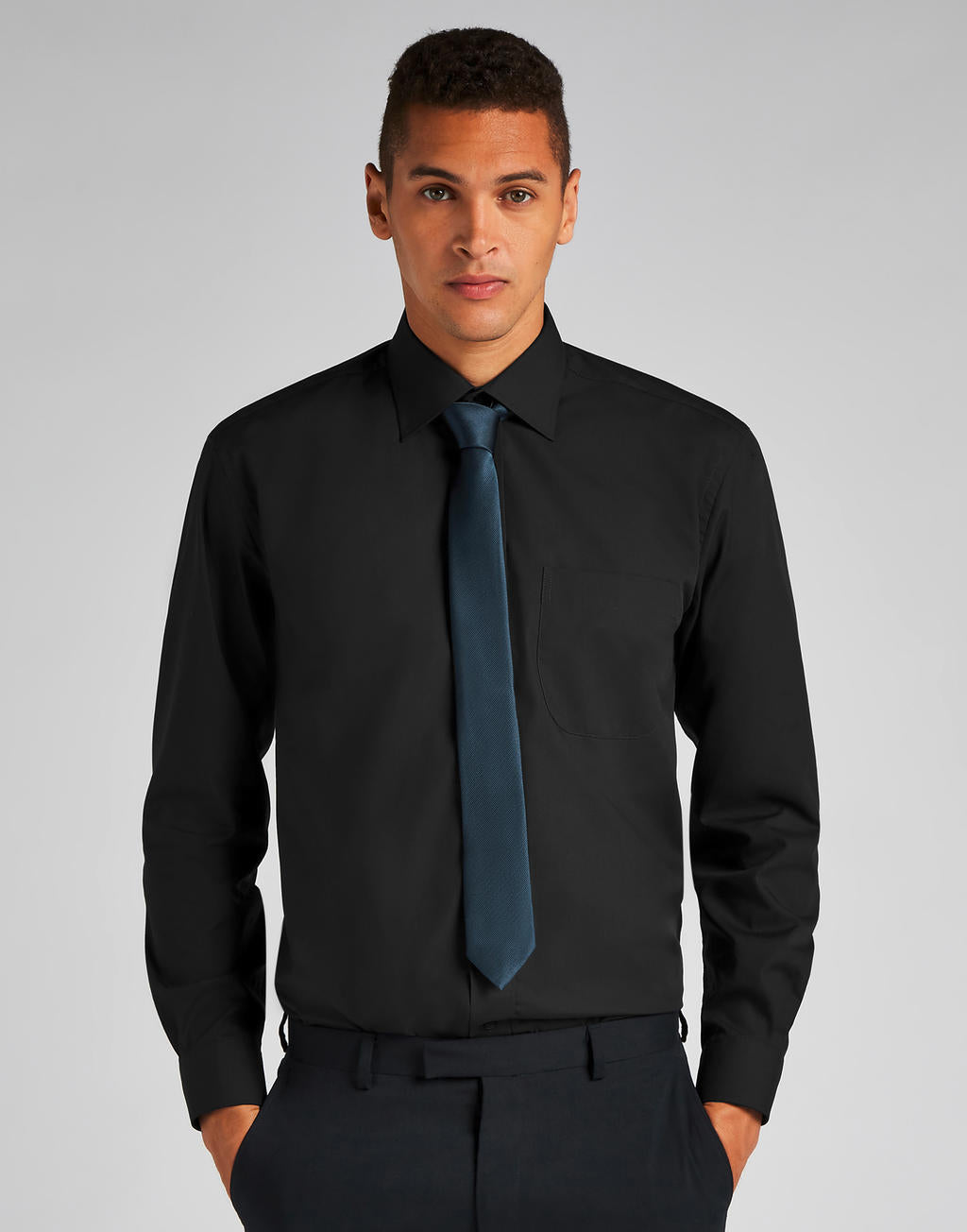  Classic Fit Business Shirt in Farbe White