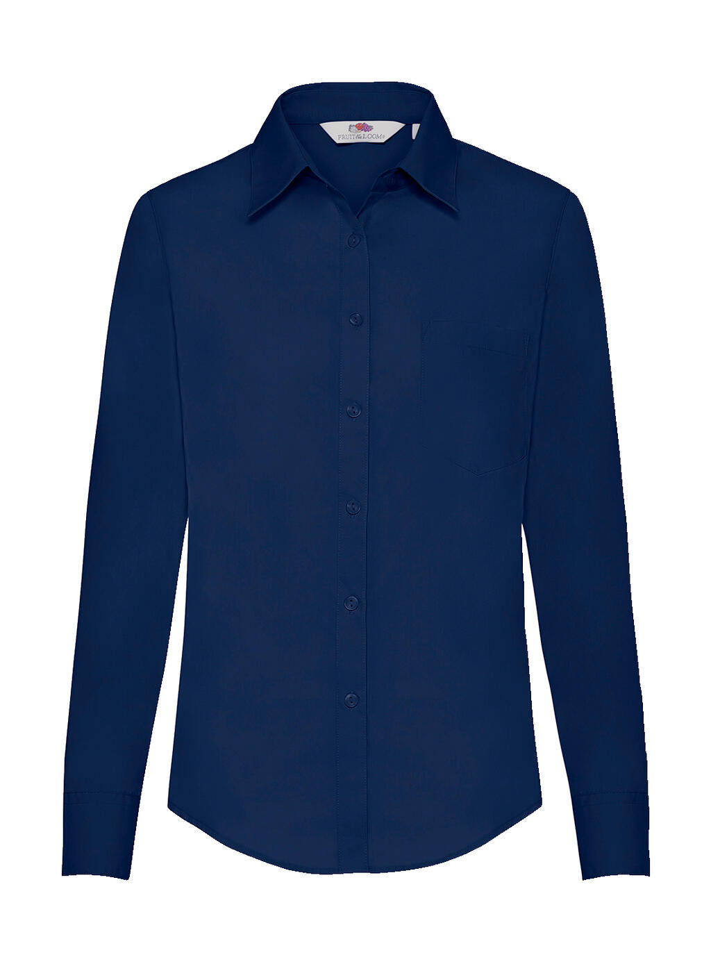  Ladies' Poplin Shirt LS in Farbe Navy