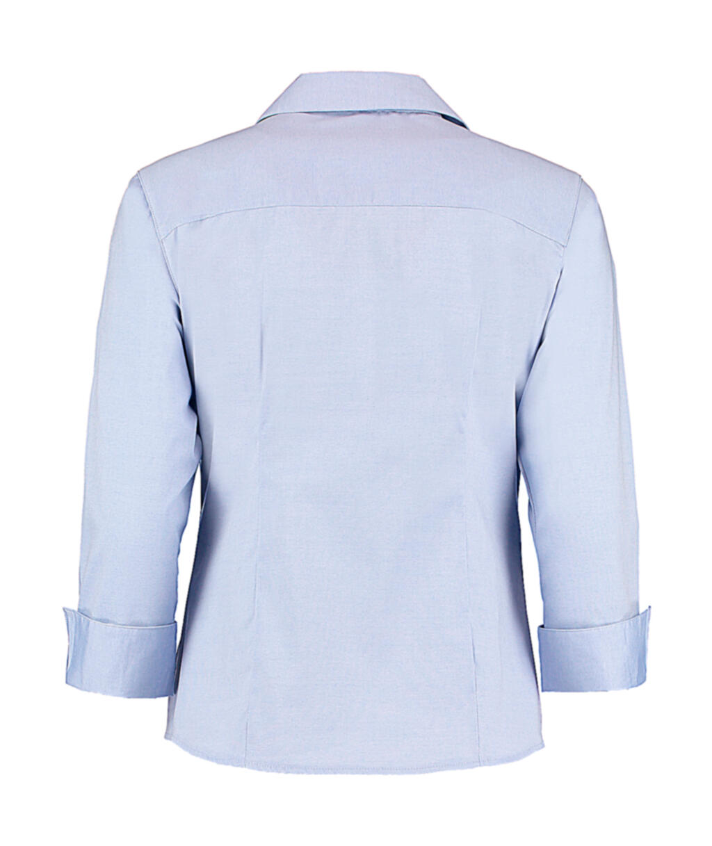 Women's Tailored Fit Premium Oxford 3/4 Shirt in Farbe White