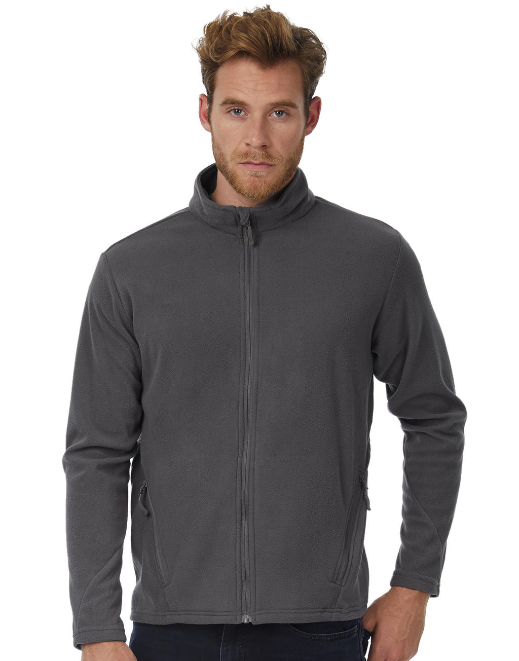  Coolstar/men Fleece Full Zip  in Farbe Black