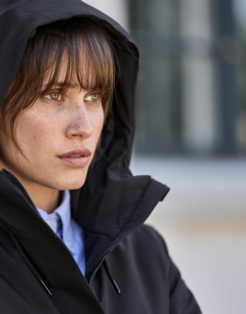  Womens All Weather Parka in Farbe Black
