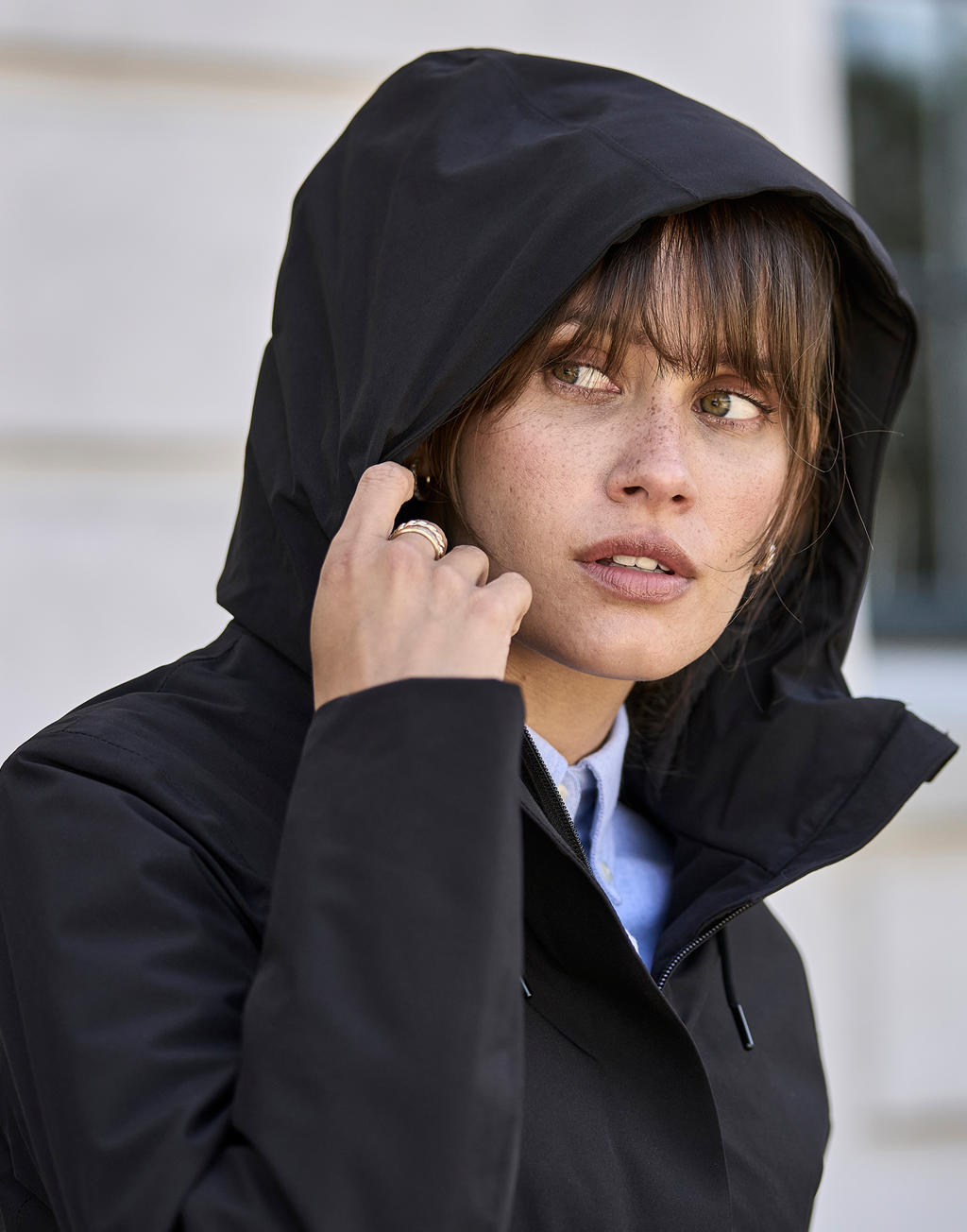  Womens All Weather Parka in Farbe Black