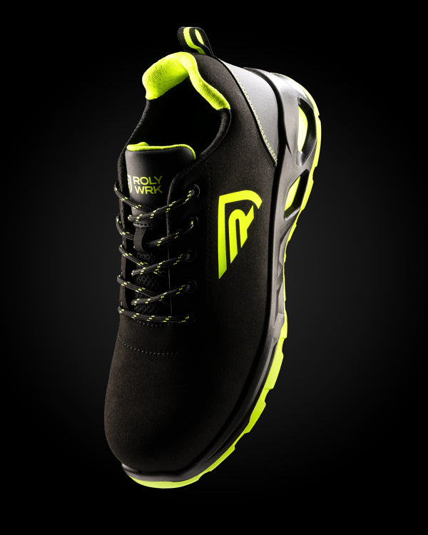 Arbeitsschuhe Ceryson in Farbe Black/Fluor Yellow