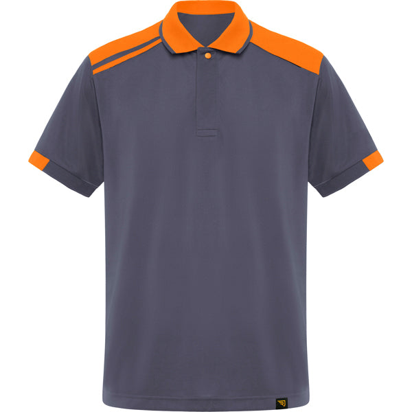 Poloshirt Samurai  in Farbe Lead/Orange