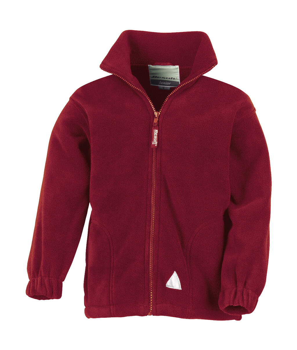  Kids' Fleece Jacket in Farbe Burgundy
