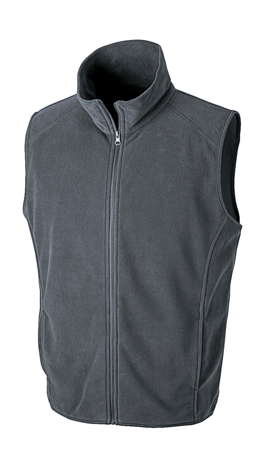  Micro Fleece Gilet in Farbe Charcoal