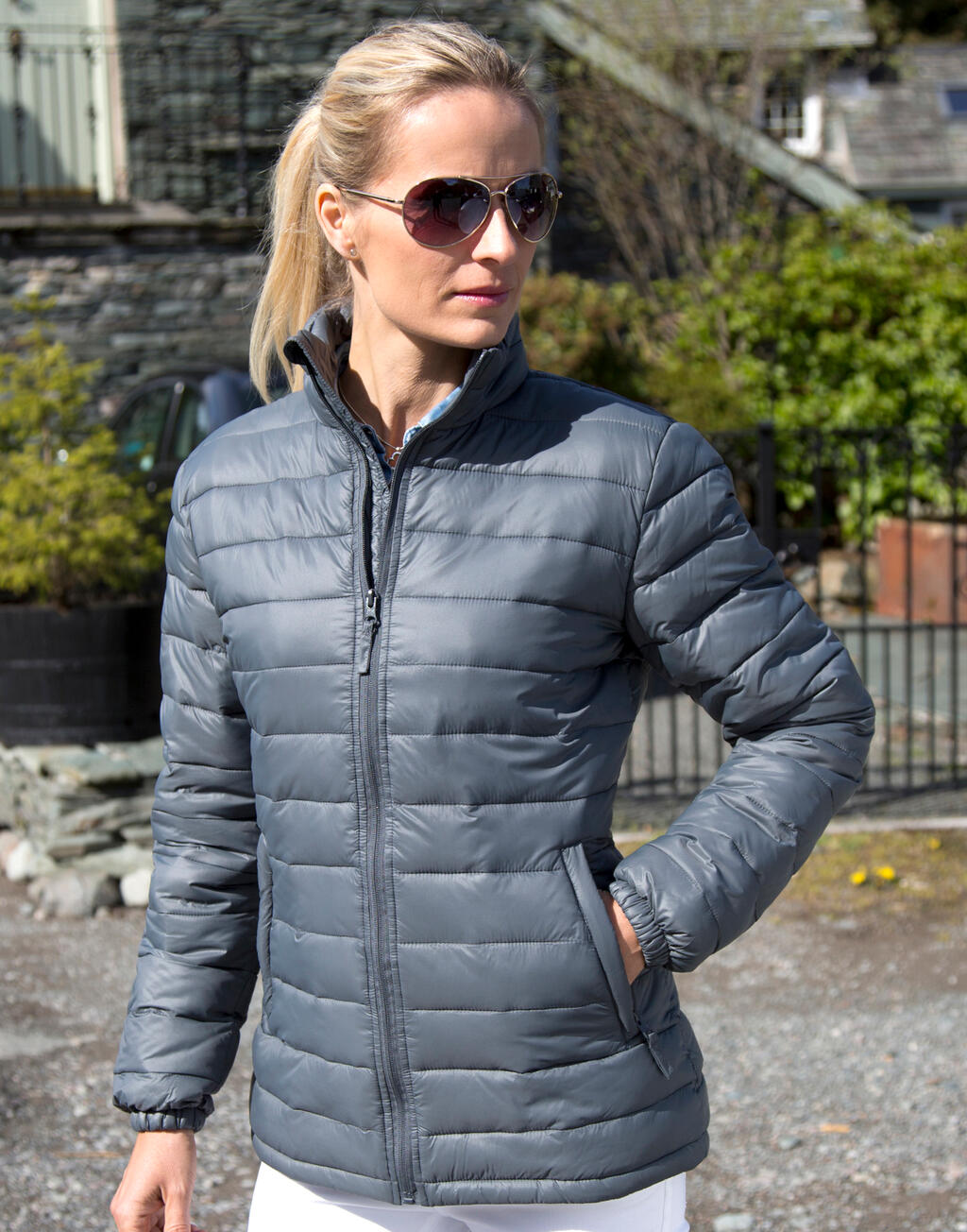  Ladies' Ice Bird Padded Jacket in Farbe Black