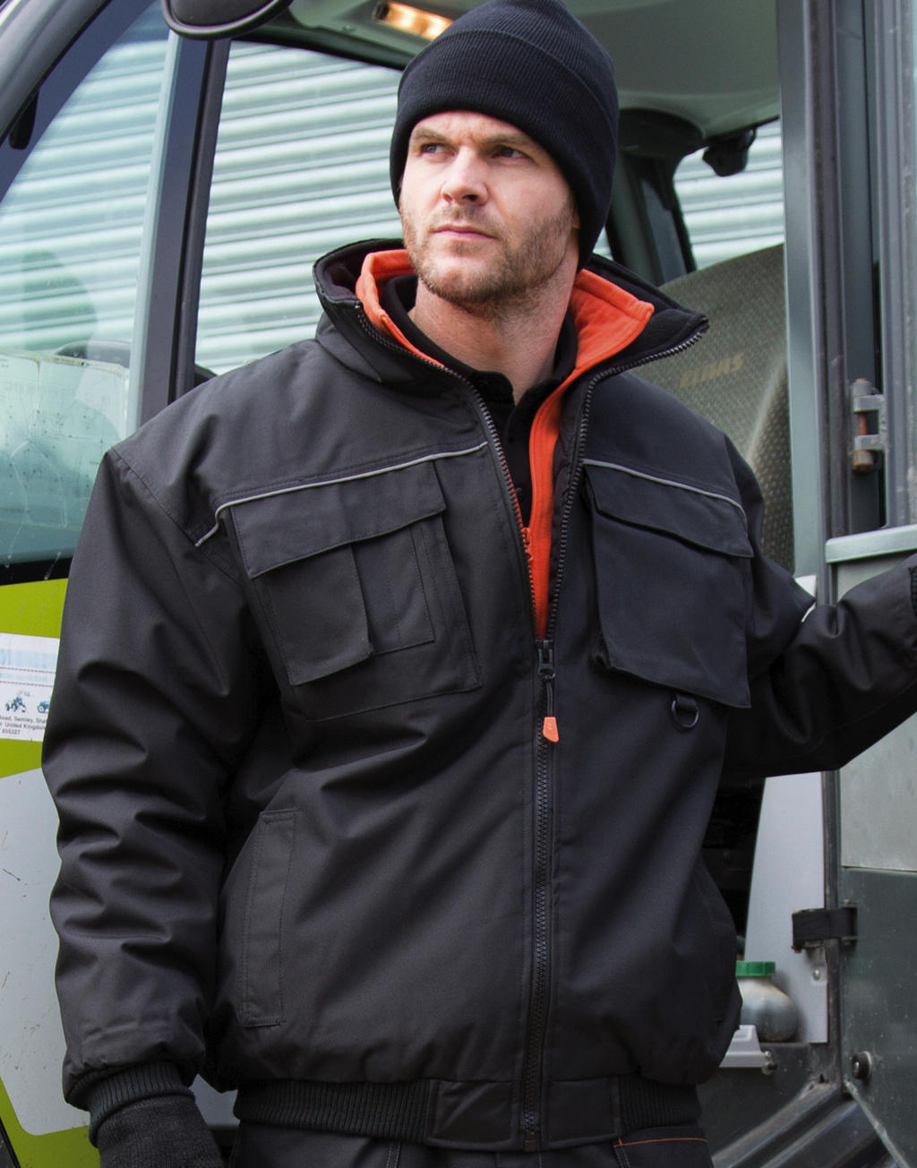  Work-Guard Sabre Pilot Jacket in Farbe Black