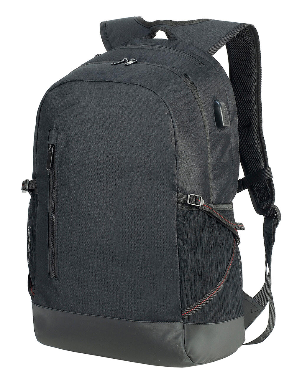 Leipzig Daily Laptop Backpack in Farbe Black/Black